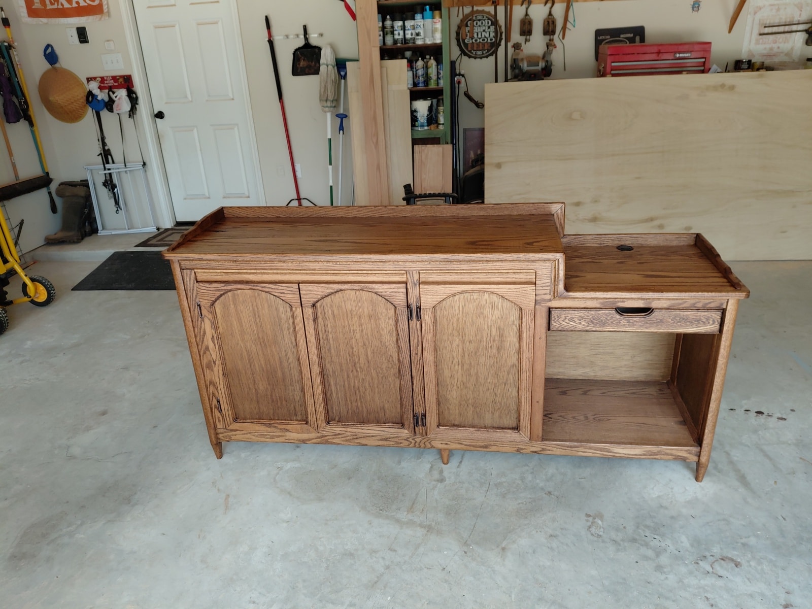 Built-In Library Shelving — finished piece