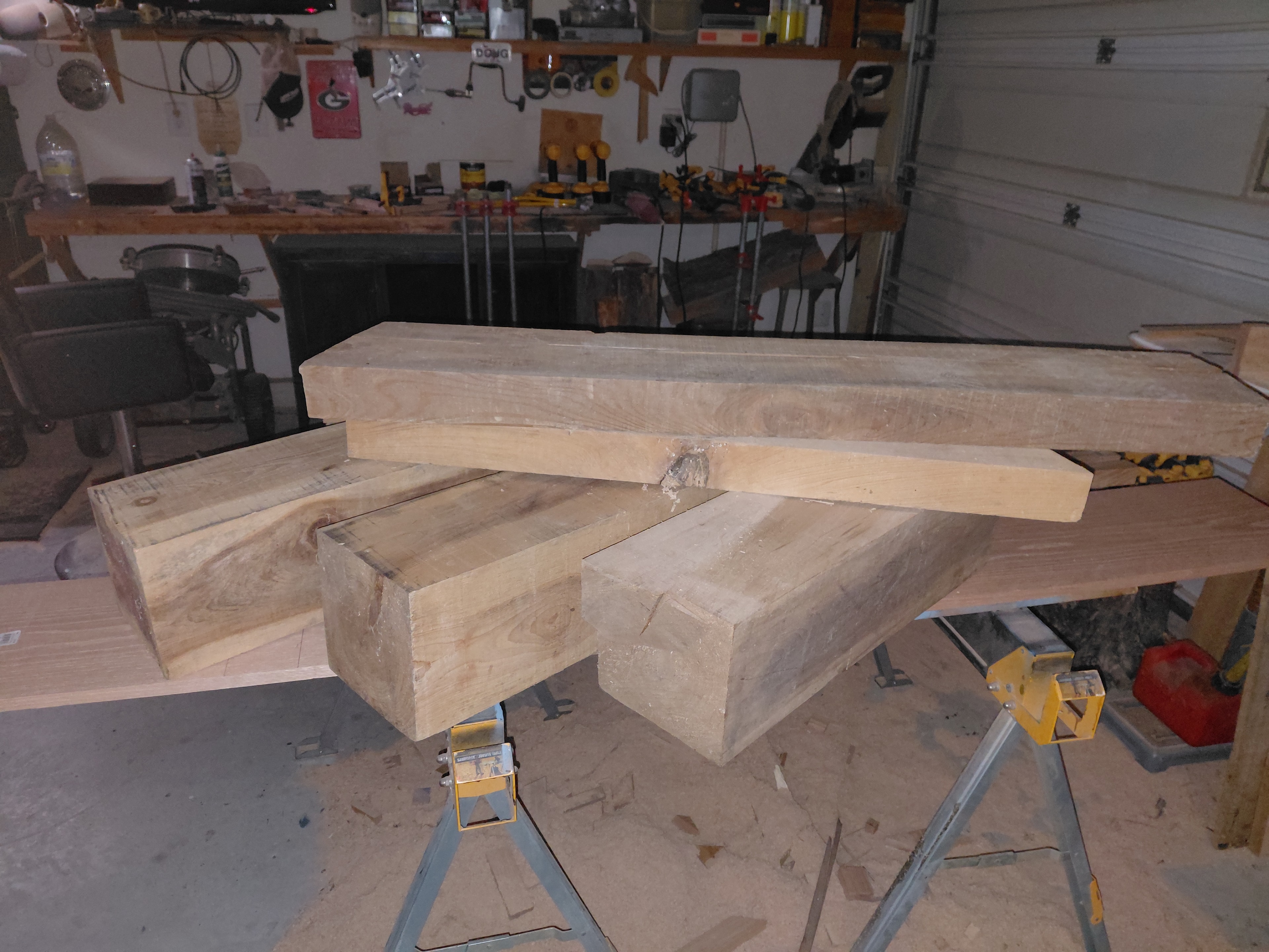 Built-In Library Shelving — raw material