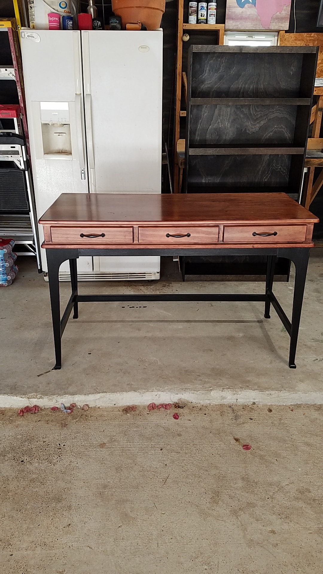Live-Edge Dining Table — finished piece